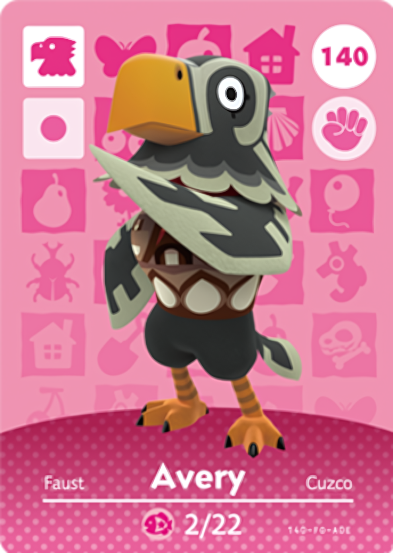 Avery NFC Card – Animal Crossing Series 2 Amiibo
