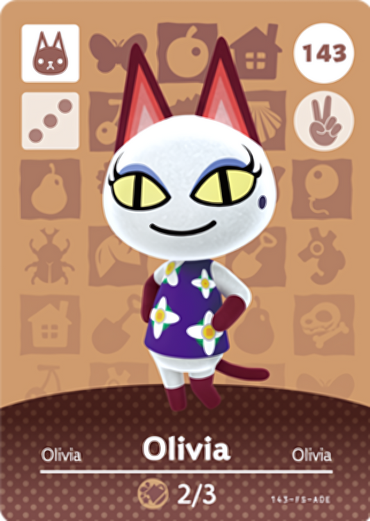 Olivia NFC Card – Animal Crossing Series 2 Amiibo