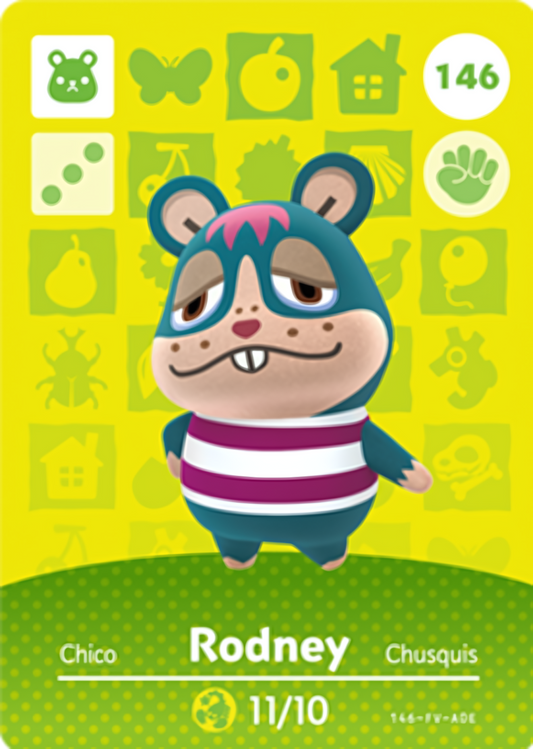 Rodney NFC Card – Animal Crossing Series 2 Amiibo