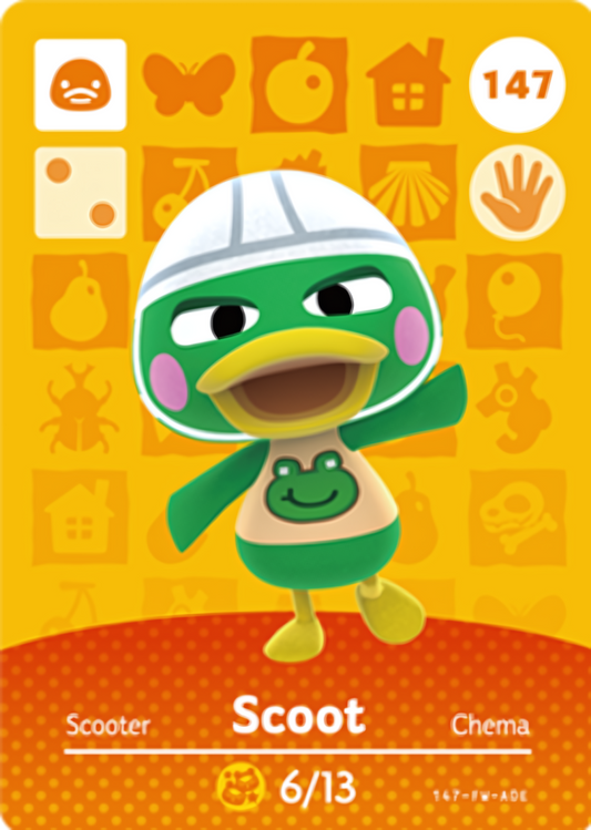 Scoot NFC Card – Animal Crossing Series 2 Amiibo