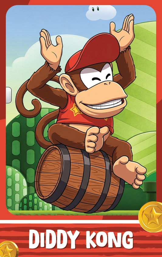 Diddy Kong - Nookpals x Super Mario - Amiibo NFC Card
