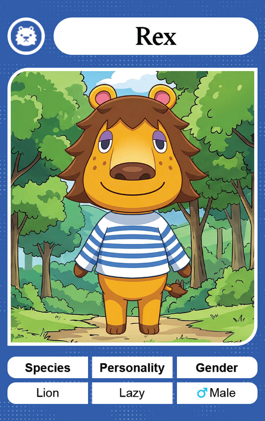 Rex - Nookpals x Animal Crossing – New Leaf Welcome Amiibo NFC Card