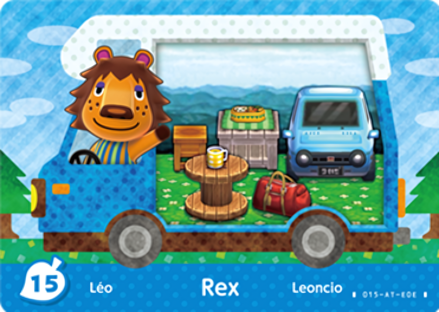 Rex NFC Villager Card – New Leaf – Welcome Amiibo