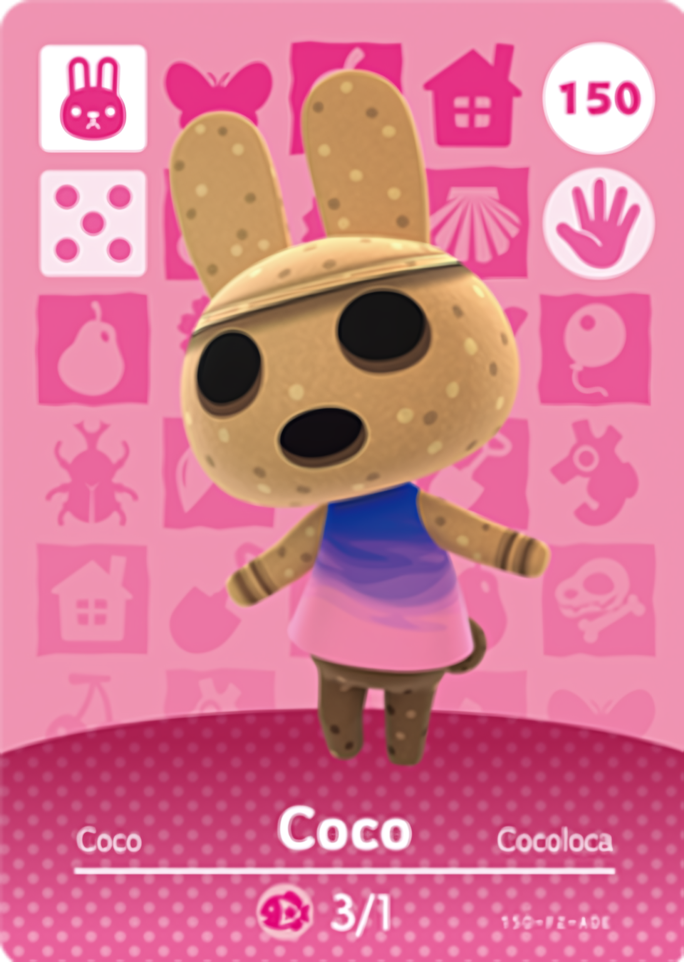 Coco NFC Card – Animal Crossing Series 2 Amiibo