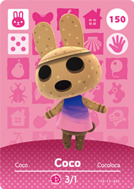 Coco NFC Card – Animal Crossing Series 2 Amiibo