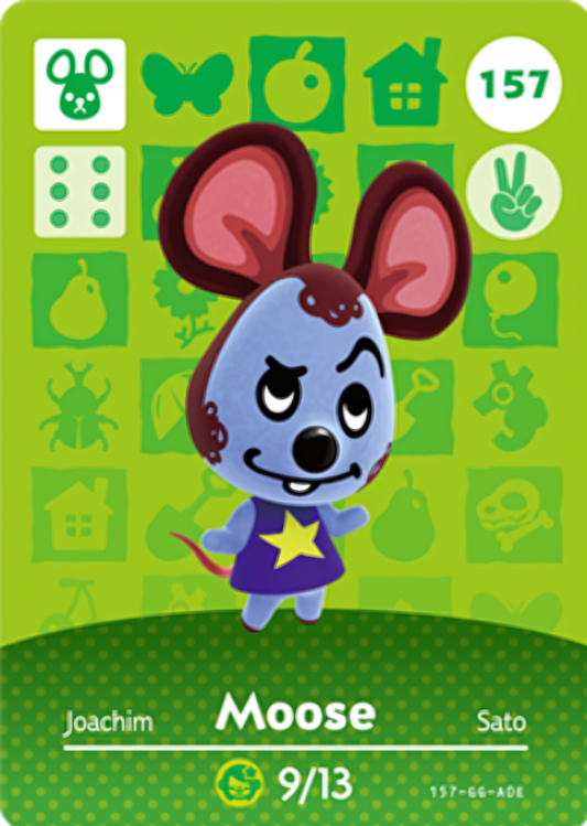 Moose NFC Card – Animal Crossing Series 2 Amiibo