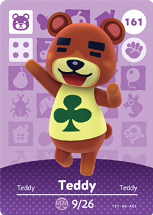 Teddy NFC Card – Animal Crossing Series 2 Amiibo