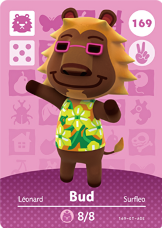Bud NFC Card – Animal Crossing Series 2 Amiibo
