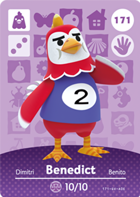 Benedict NFC Card – Animal Crossing Series 2 Amiibo