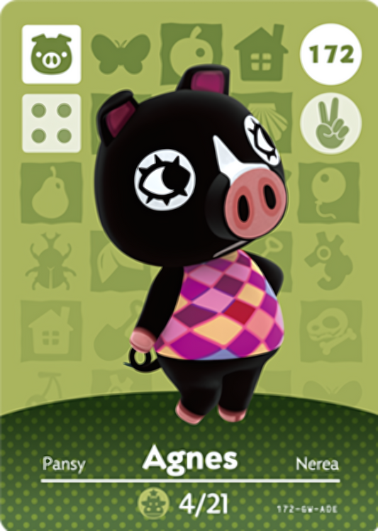 Agnes NFC Card – Animal Crossing Series 2 Amiibo