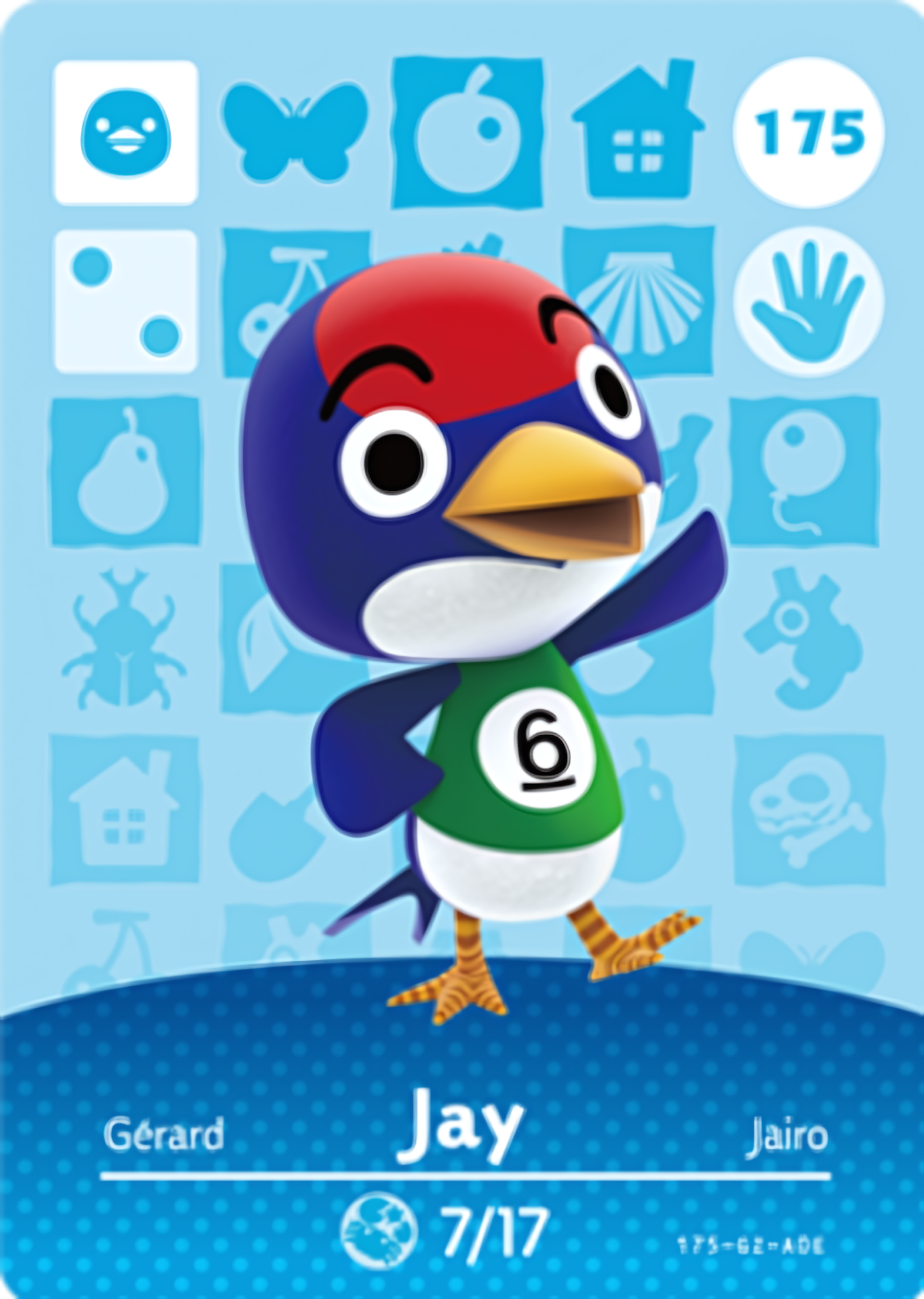 Jay NFC Card – Animal Crossing Series 2 Amiibo