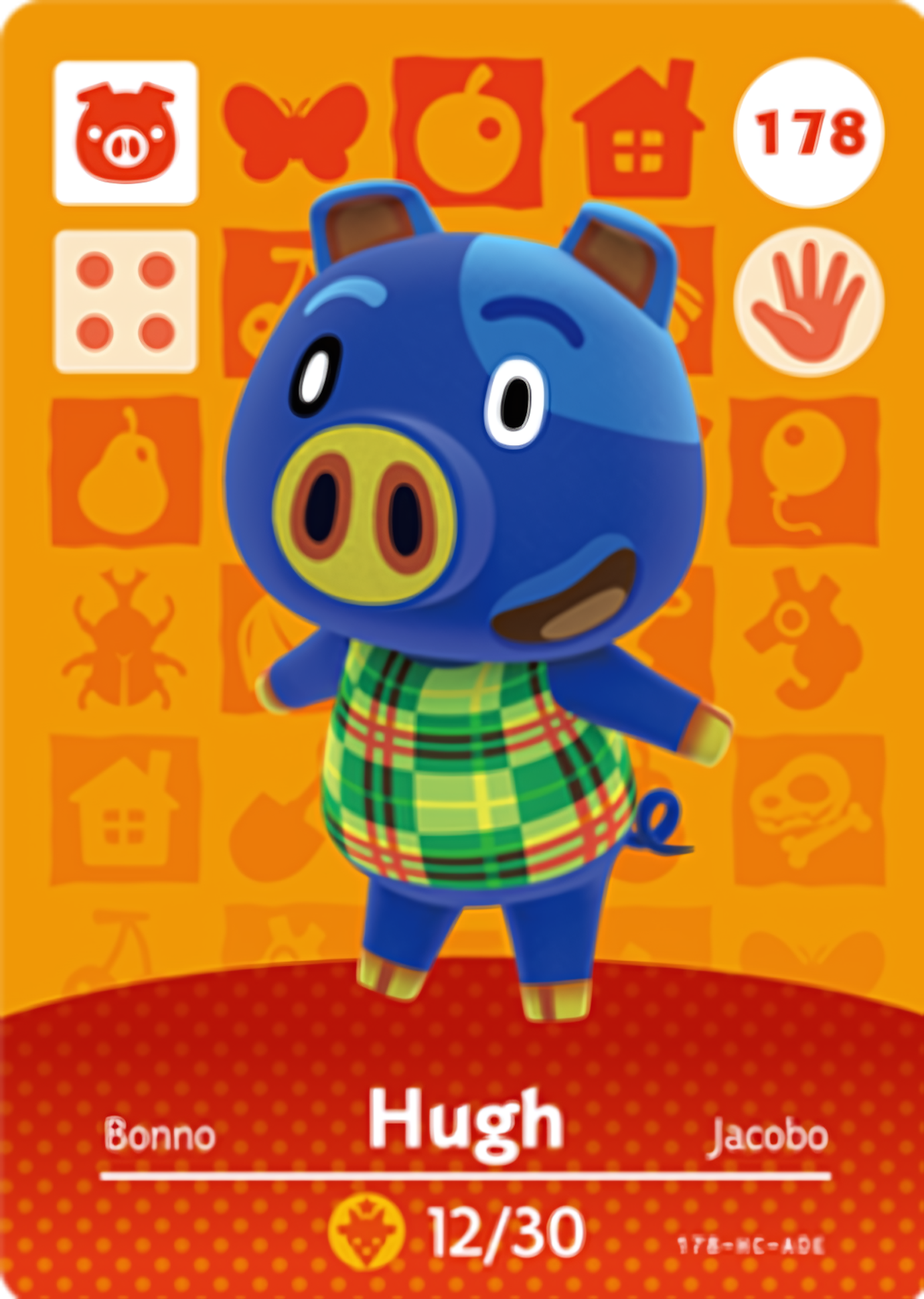 Hugh NFC Card – Animal Crossing Series 2 Amiibo