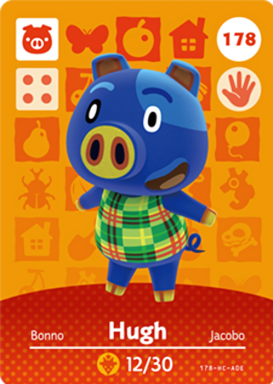 Hugh NFC Card – Animal Crossing Series 2 Amiibo