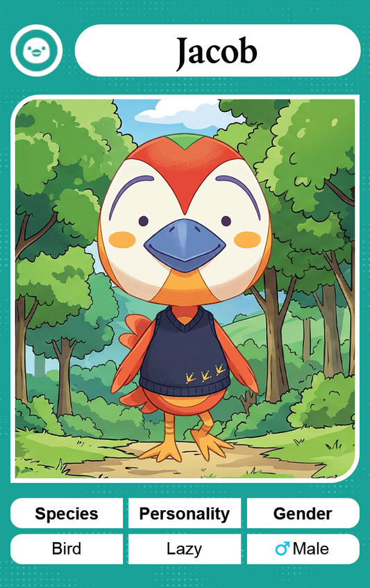 Jacob - Nookpals x Animal Crossing – New Leaf Welcome Amiibo NFC Card