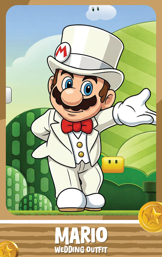 Mario - Wedding Outfit - Nookpals x Super Mario - Amiibo NFC Card