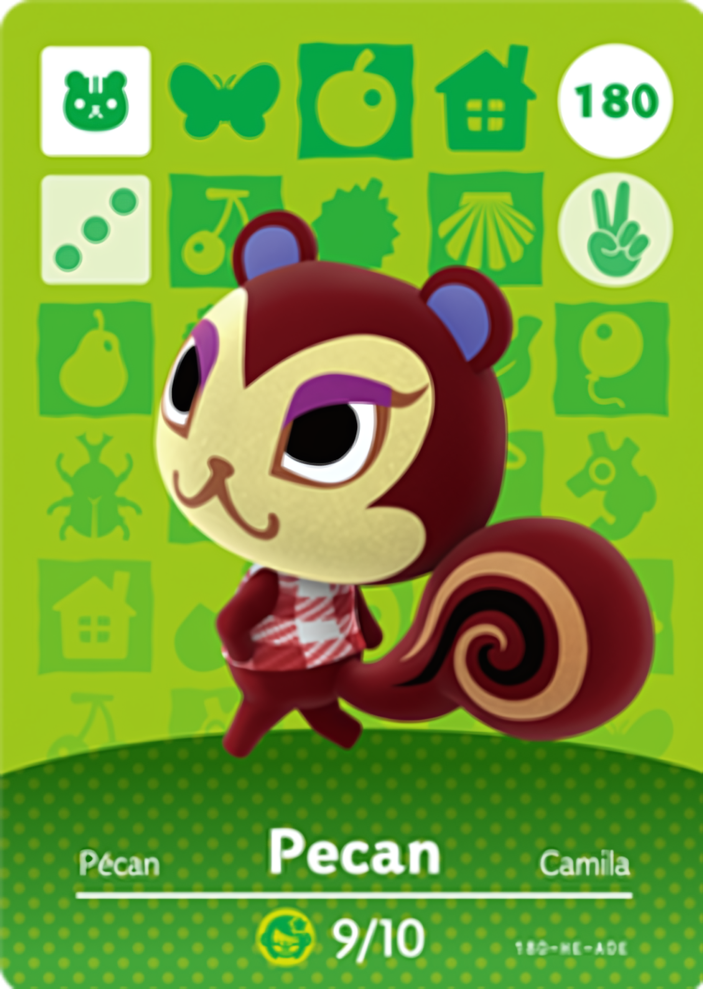 Pecan NFC Card – Animal Crossing Series 2 Amiibo