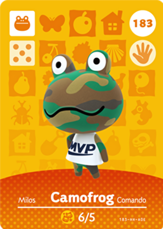 Camofrog NFC Card – Animal Crossing Series 2 Amiibo