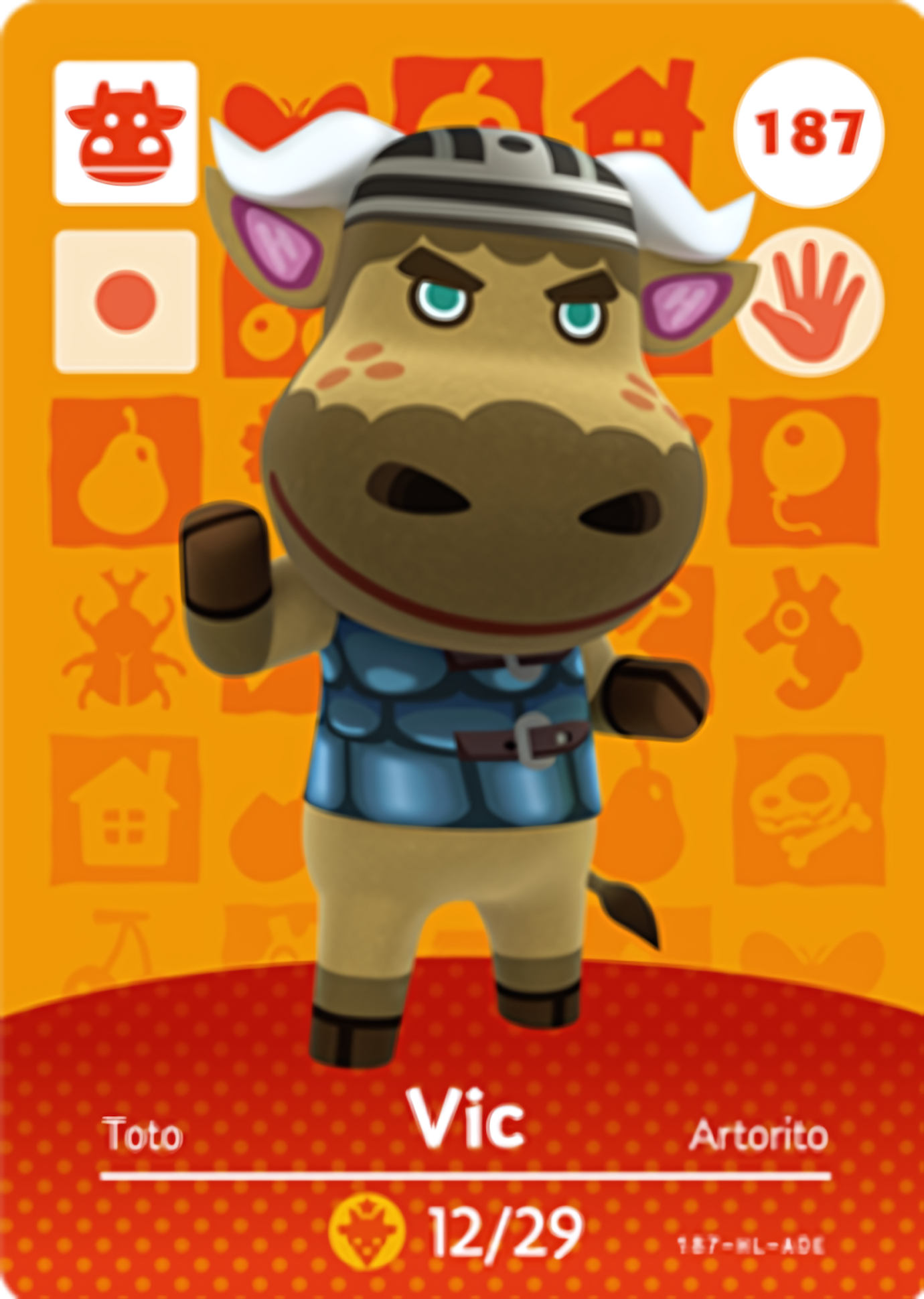 Vic NFC Card – Animal Crossing Series 2 Amiibo