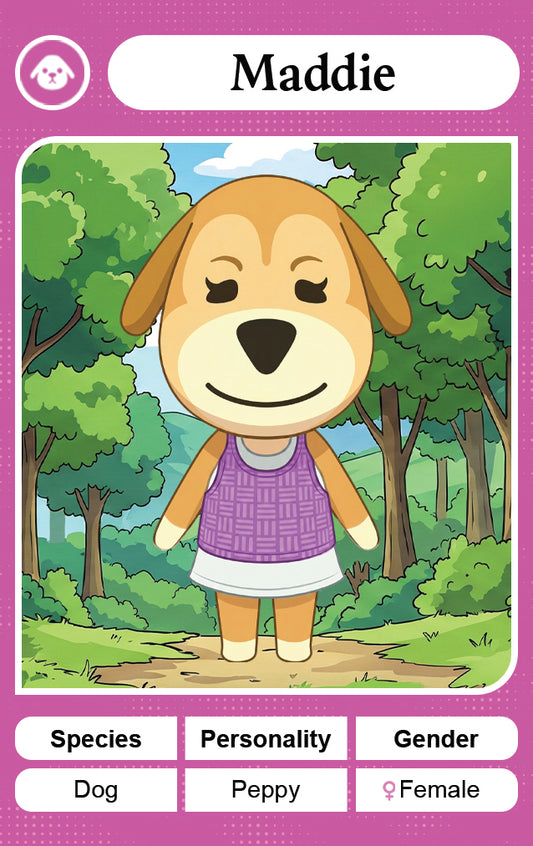 Maddie - Nookpals x Animal Crossing – New Leaf Welcome Amiibo NFC Card
