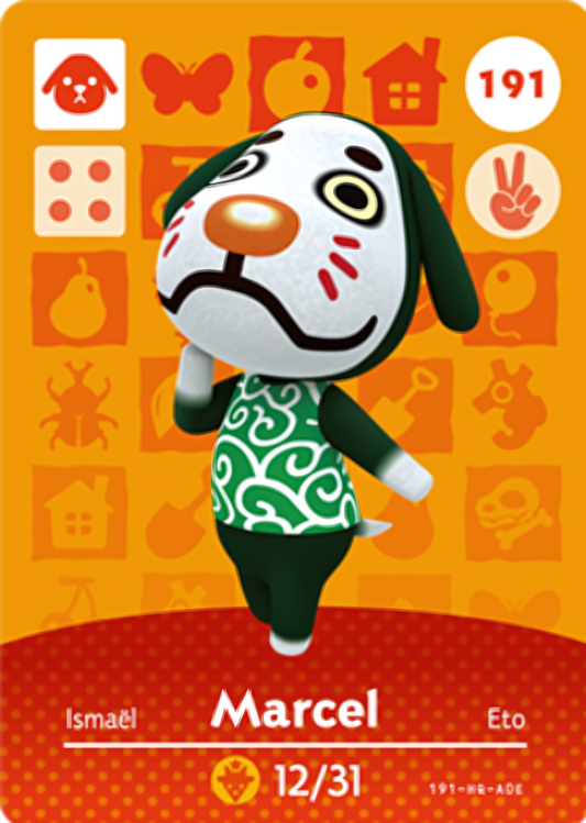 Marcel NFC Card – Animal Crossing Series 2 Amiibo