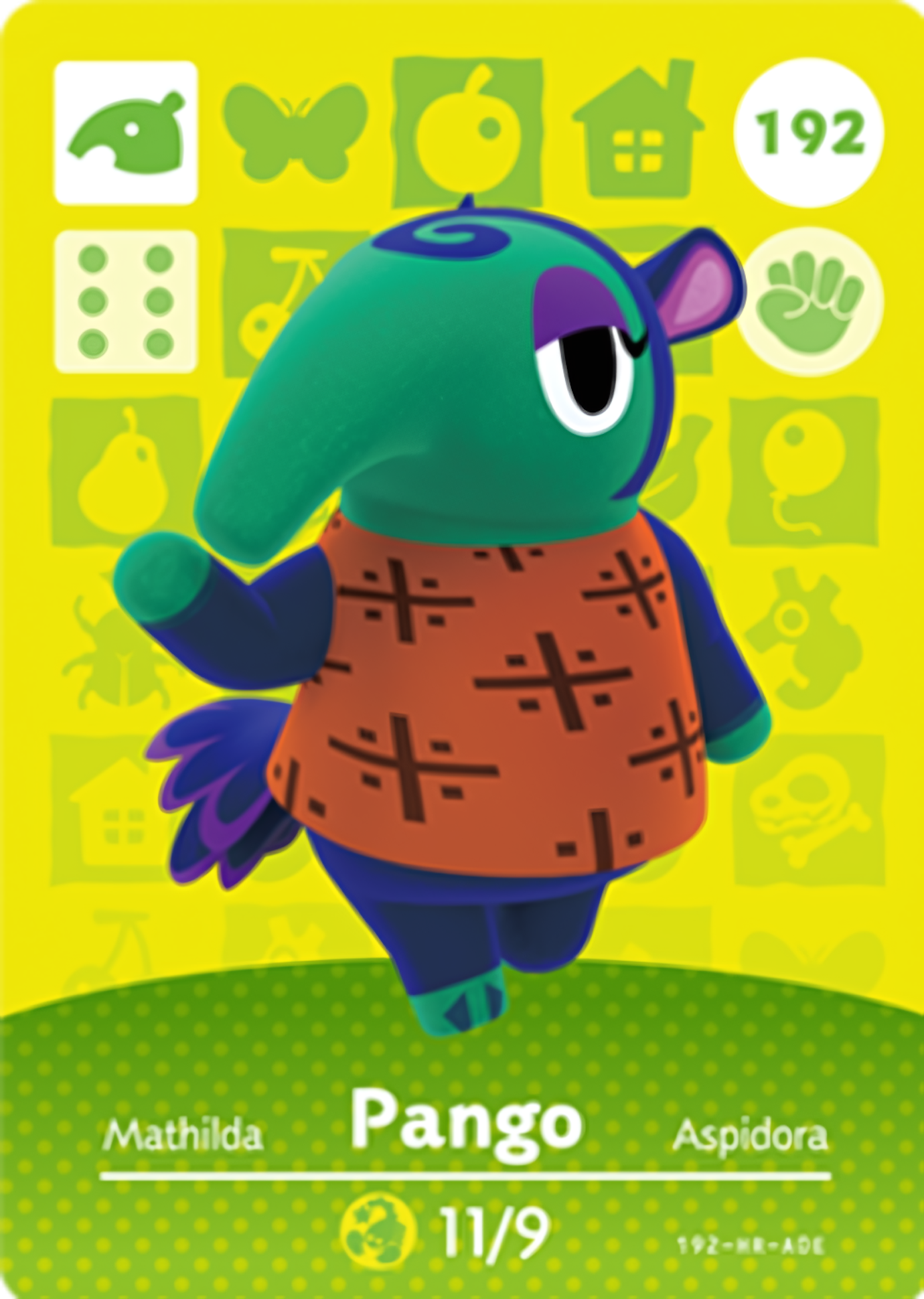 Pango NFC Card – Animal Crossing Series 2 Amiibo
