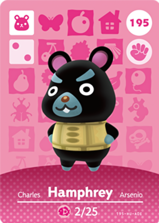Hamphrey NFC Card – Animal Crossing Series 2 Amiibo