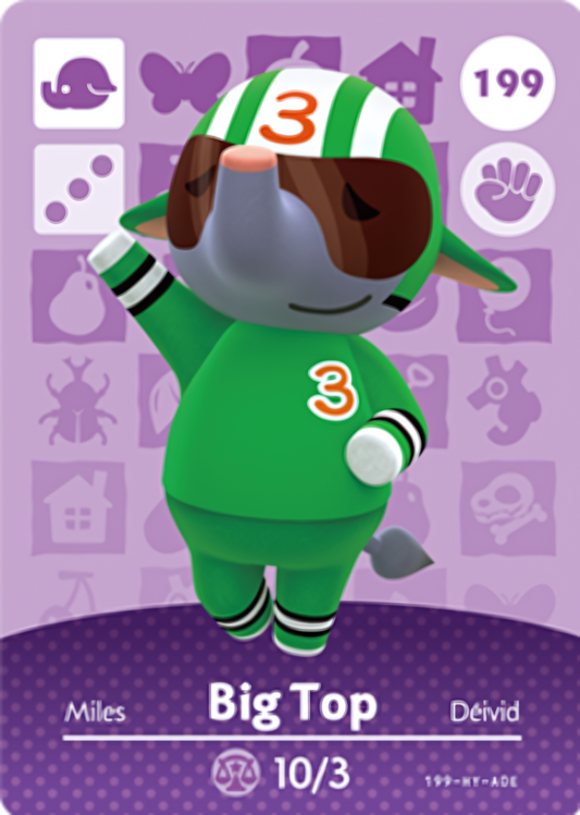 Big Top NFC Card – Animal Crossing Series 2 Amiibo