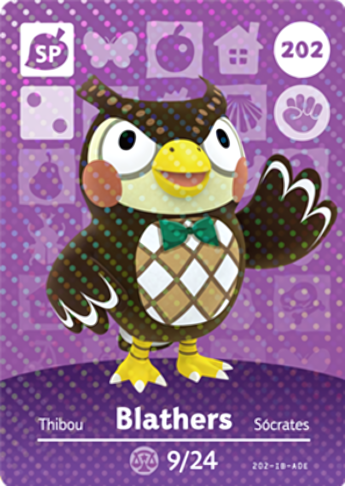 Blathers NFC Card – Animal Crossing Series 3 Amiibo