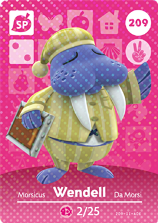 Wendell NFC Card – Animal Crossing Series 3 Amiibo