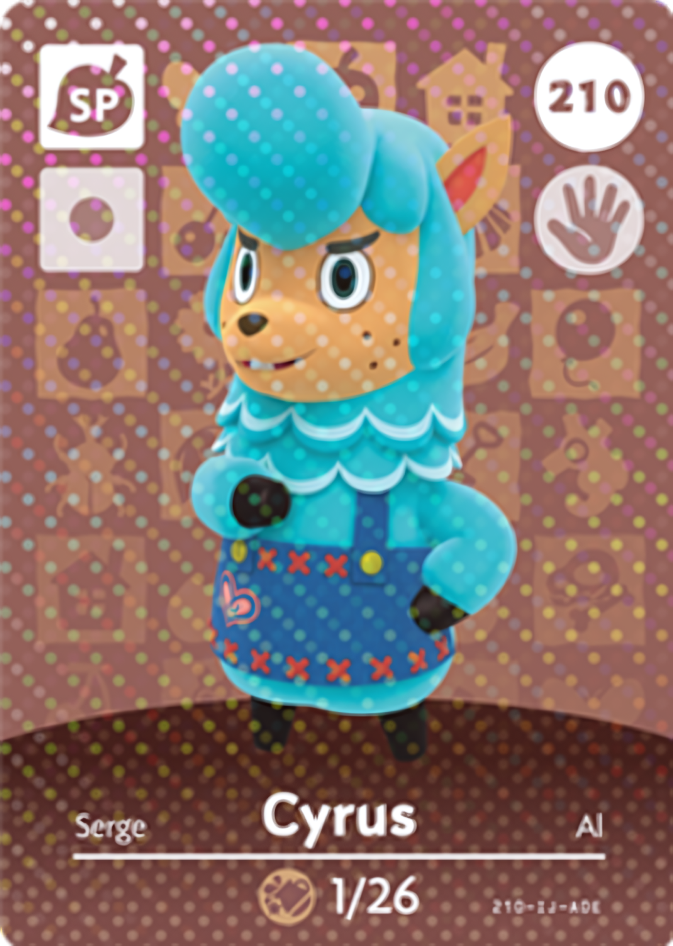 Cyrus NFC Card – Animal Crossing Series 3 Amiibo