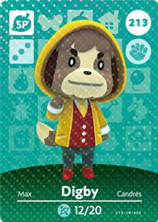 Digby NFC Card – Animal Crossing Series 3 Amiibo