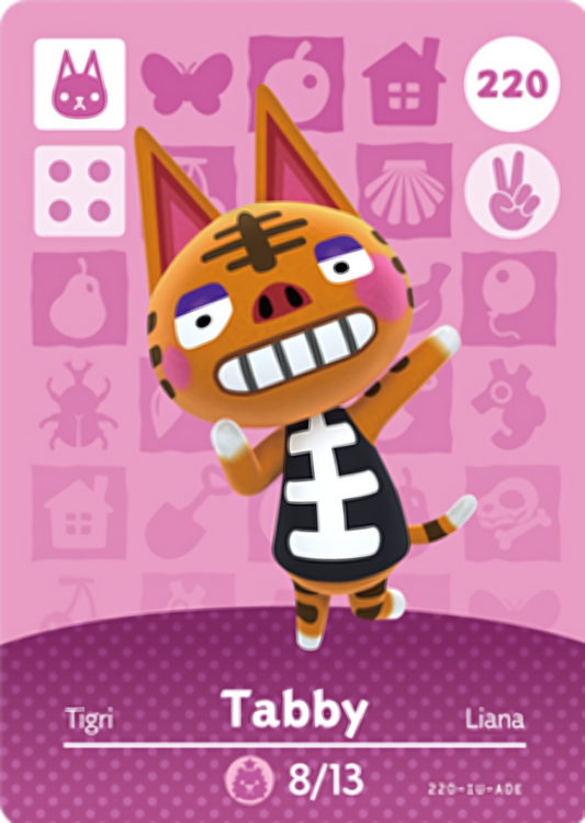 Tabby NFC Card – Animal Crossing Series 3 Amiibo