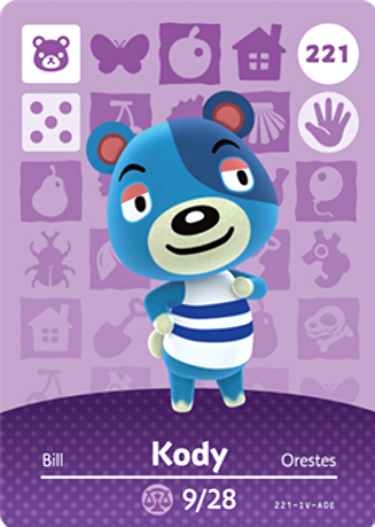 Kody NFC Card – Animal Crossing Series 3 Amiibo