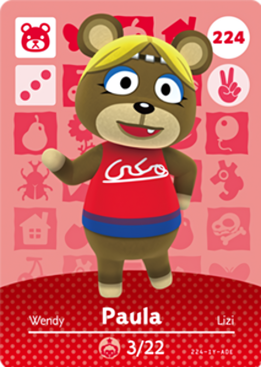 Paula NFC Card – Animal Crossing Series 3 Amiibo