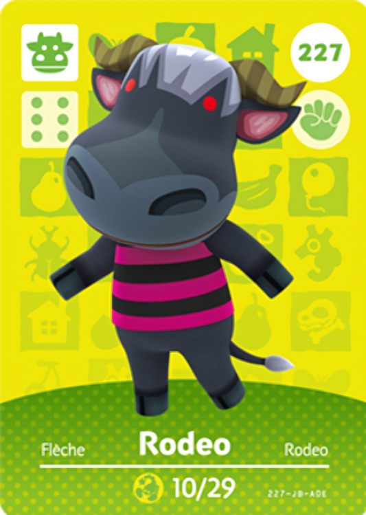Rodeo NFC Card – Animal Crossing Series 3 Amiibo