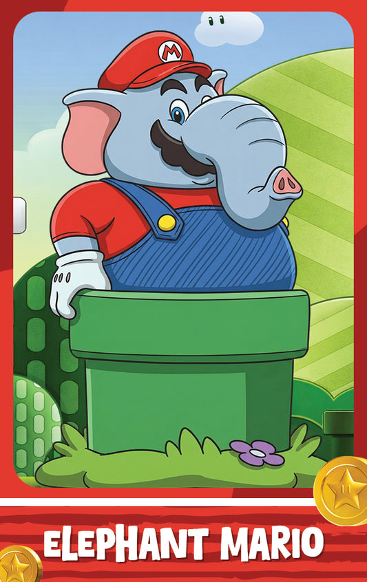 Elephant Mario - Nookpals x Super Mario - Amiibo NFC Card