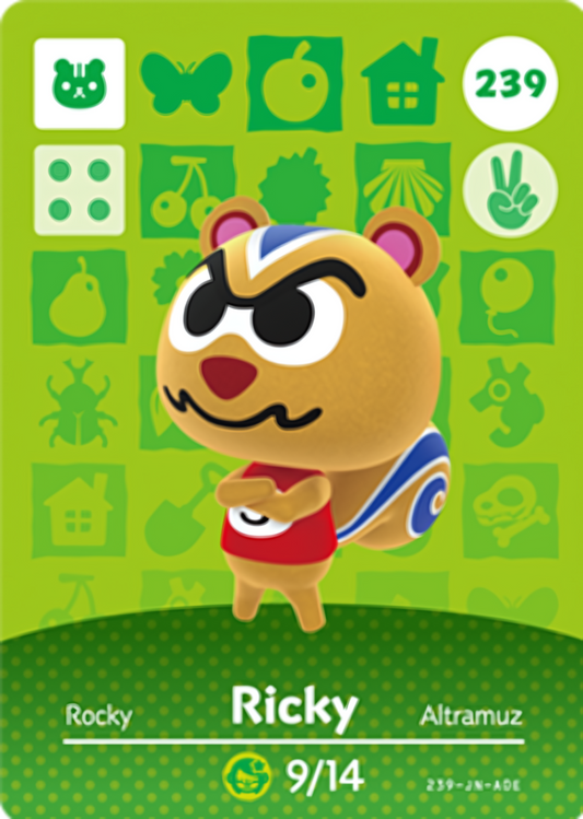 Ricky NFC Card – Animal Crossing Series 3 Amiibo