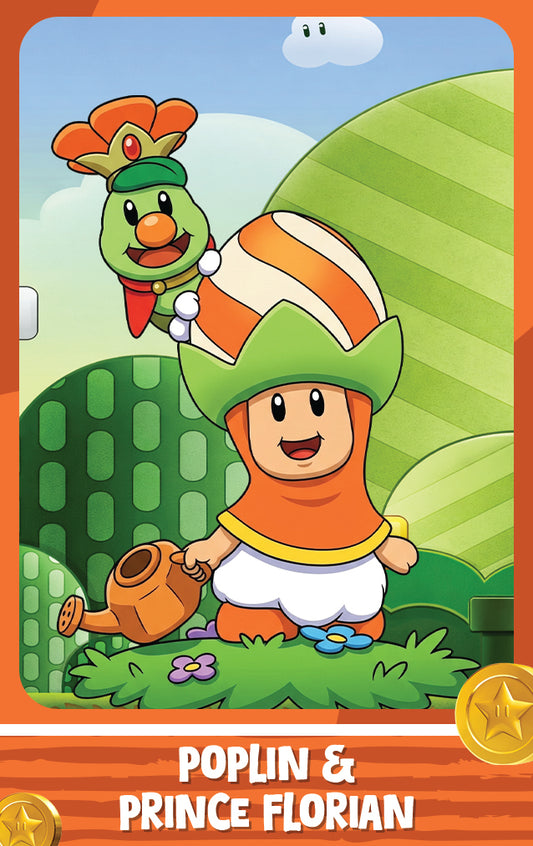 Poplin & Prince Florian - Nookpals x Super Mario - Amiibo NFC Card