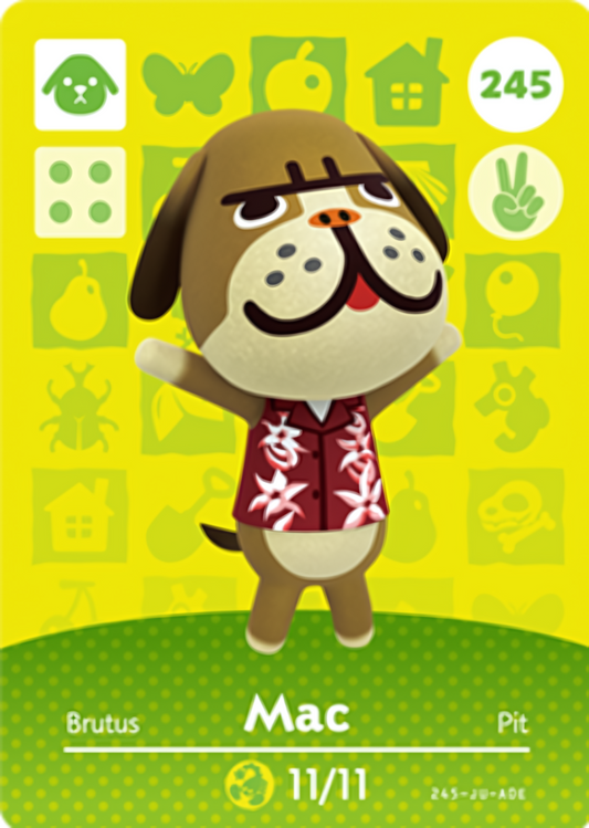 Mac NFC Card – Animal Crossing Series 3 Amiibo