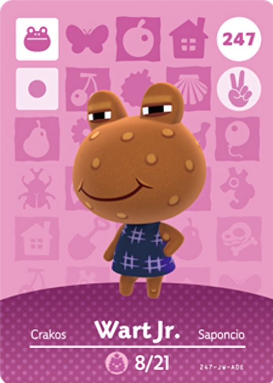Wart Jr. NFC Card – Animal Crossing Series 3 Amiibo