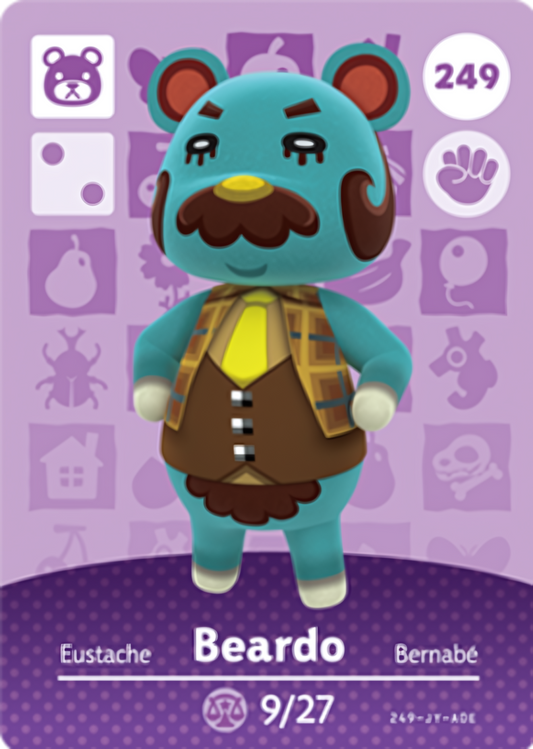 Beardo NFC Card – Animal Crossing Series 3 Amiibo