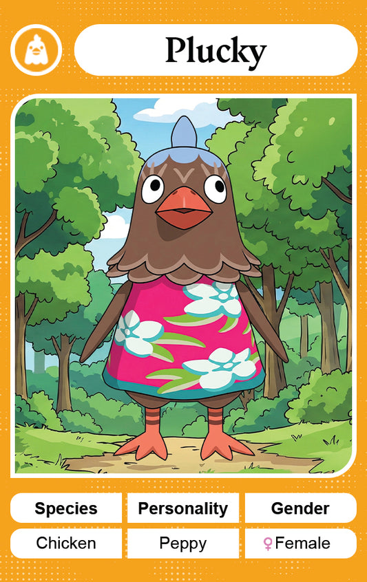 Plucky - Nookpals x Animal Crossing – New Leaf Welcome Amiibo NFC Card