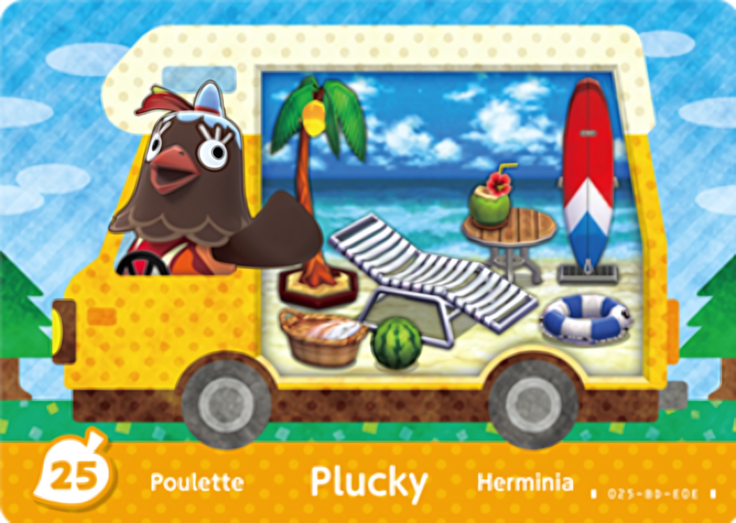 Plucky NFC Villager Card – New Leaf – Welcome Amiibo