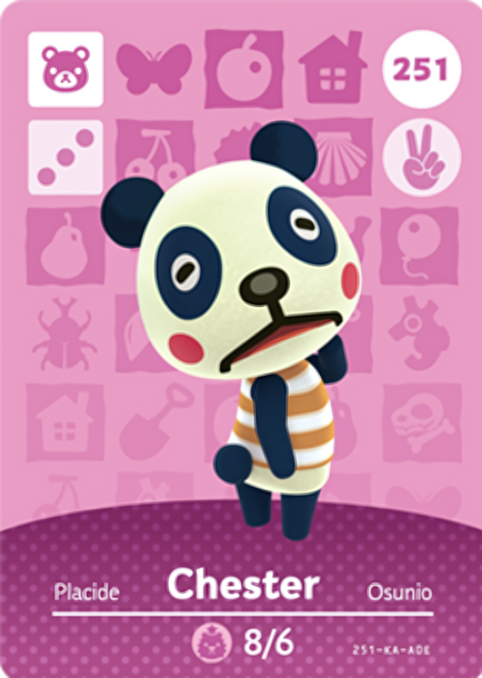 Chester NFC Card – Animal Crossing Series 3 Amiibo