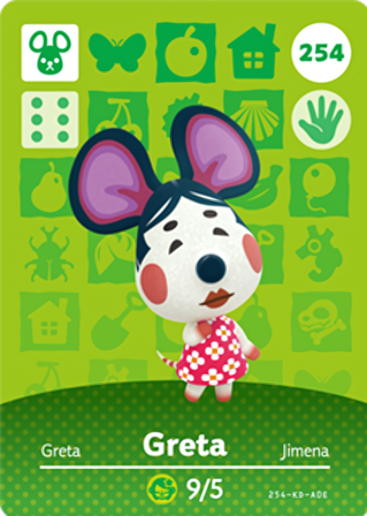 Greta NFC Card – Animal Crossing Series 3 Amiibo