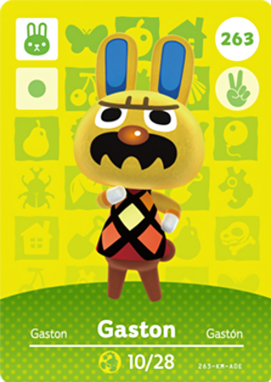 Gaston NFC Card – Animal Crossing Series 3 Amiibo