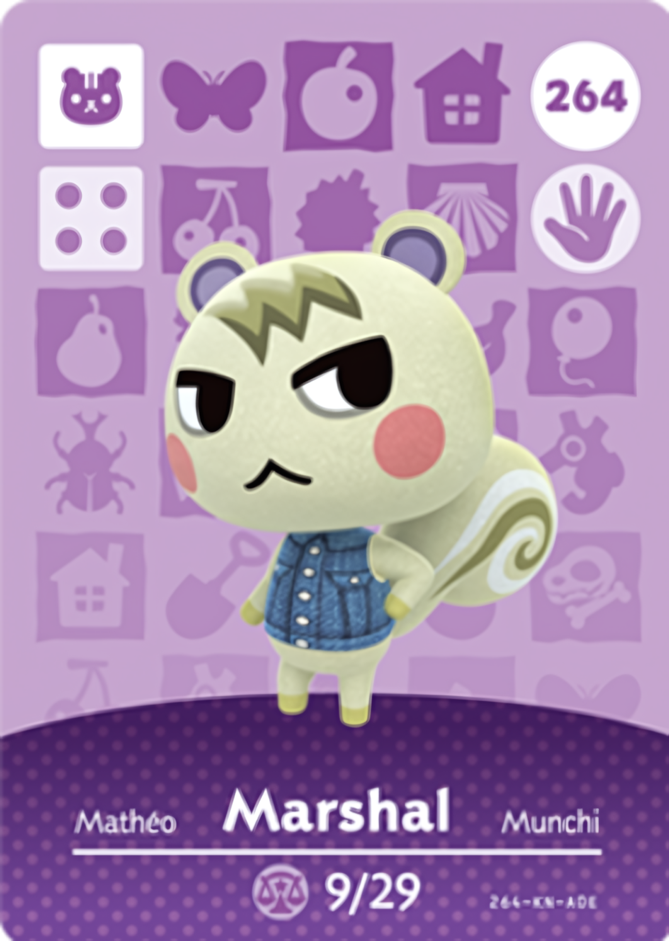 Marshal NFC Card – Animal Crossing Series 3 Amiibo