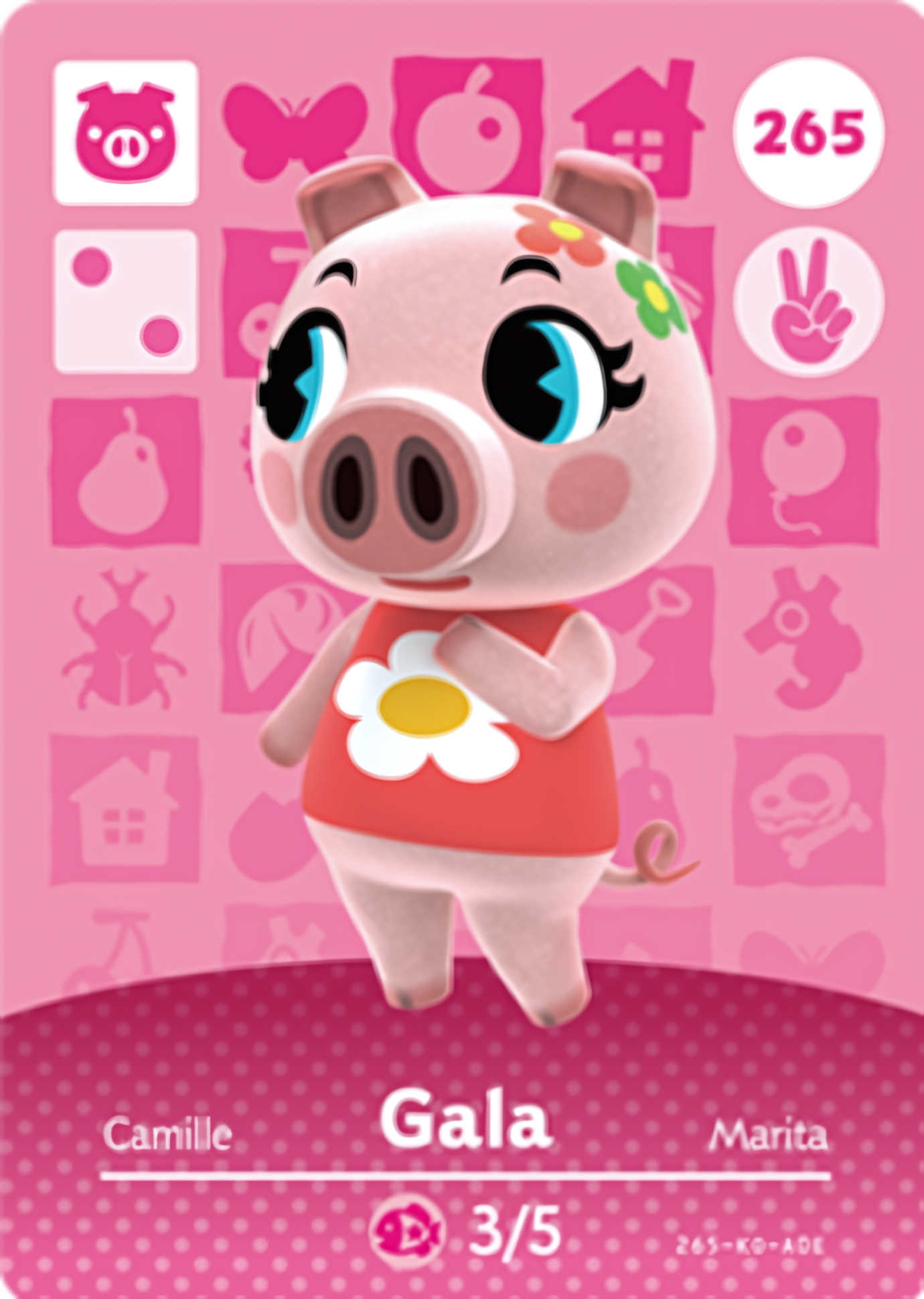 Gala NFC Card – Animal Crossing Series 3 Amiibo