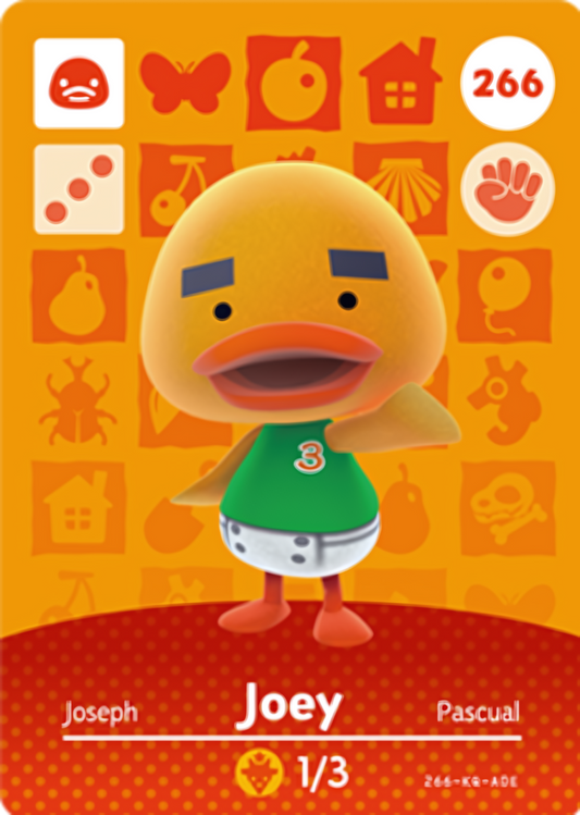 Joey NFC Card – Animal Crossing Series 3 Amiibo