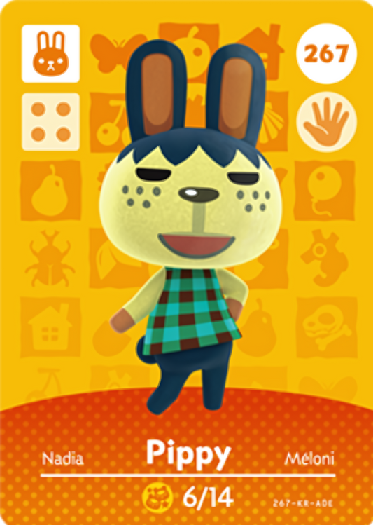 Pippy NFC Card – Animal Crossing Series 3 Amiibo